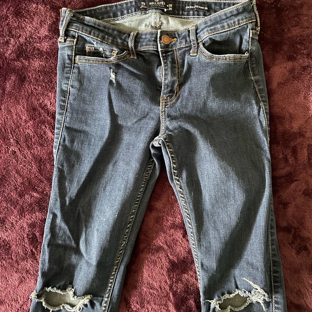 Two pairs of size 7 Hollister Low Rise Skinny Jeans